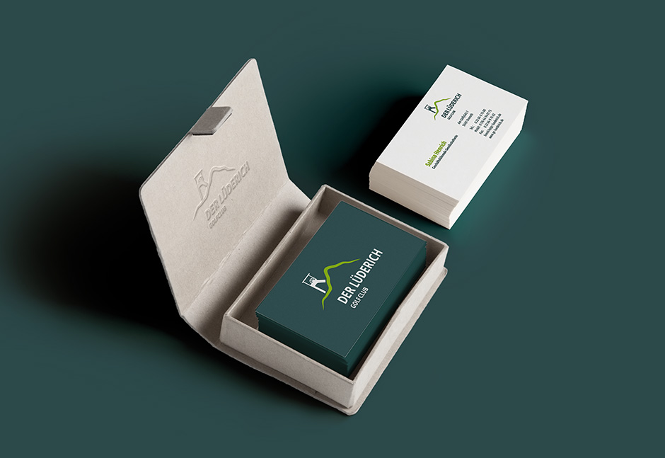 Visitenkarten Design für den Lüderich Golfclub